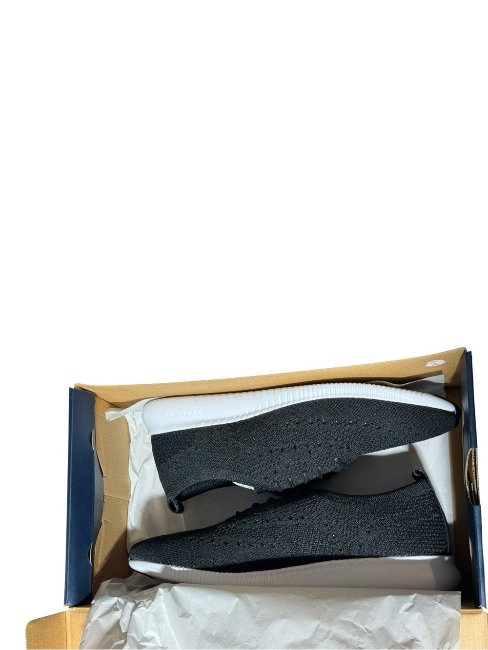 NIB Cole Haan Women's GC Daily Sneakers in black and white, size 10